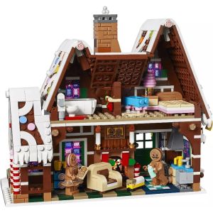 1447pcs New Arrival gingerbread house santa Claus elk gingerbread men Creative Winter Village 10267 bricks childrens gifts