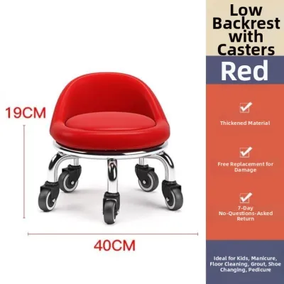TEKANAI | Stainless Steel Swivel Caster Portable Stool