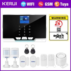 KERUI | Hệ Thống Báo Động Nhà Thông Minh KERUI G20 WIFI + GSM Tuya Không Dây Chống Trộm Với Cảm Biến Cửa/cửa Sổ & Cảm Biến Chuyển Động Bộ Kit An Ninh 100 Vùng