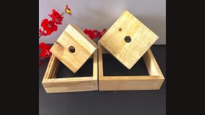 Khuôn làm bánh chưng bằng gỗ đẹp cứng cáp. Khuôn bánh chưng bằng gỗ tiện lợi. Dụng cụ làm bánh truyền thống chuyên nghiệp
