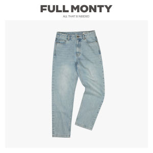 Vintage Light Blue Cotton Distressed Tapered Jeans