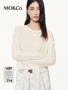 MO&Co. | Fake Two Pieces Thin Lightweight Sweater