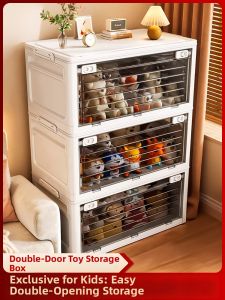 Collapsible Large Capacity Toy Storage Box with Wheels