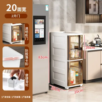 Sliding Door Storage Cabinet for Narrow Spaces