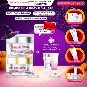 Combo Dưỡng Da Ngày và Đêm Sắc Ngọc Khang giải pháp dưỡng trắng nâng tông da mờ thâm nám tàn nhang 30g II