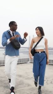 Bange Hertz Messenger Shoulder Anti Theft Sling Bag Crossbody Men Korean Style Sling Bag Waterproof USB (7.9" tablet)