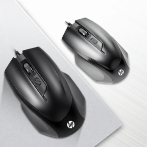 HP | Ergonomic Design Wired Mouse for Home Office and Mac