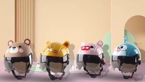 Trẻ em cưỡi Mũ bảo hiểm có thể điều chỉnh đáng yêu xuất hiện siêu nhẹ sốc hấp thụ ABS Toddler Skateboard xe đạp an toàn Mũ bảo hiểm cho bé