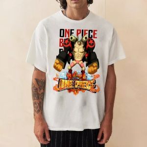 เสื้อยืดวันพีซผู้ชายลายแฟรงกี้ ฤดูร้อน อนิเมะญี่ปุ่น ฤดูใบไม้ร่วง เด็กผู้ชาย เสื้อแขนสั้น แบรนด์พื้นฐาน ชุดคู่พ่อแม่ลูก