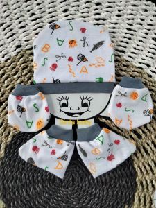 set topi bayi baru lahir+ sarung tangan dan kaki