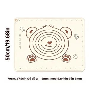 70x50cm Thảm Nướng Bánh Silicon Lớn Chống Dính Bột Nhào Cán Tấm Thân Thiện Với Môi Trường Nhà Bếp Làm Bánh Ngọt Thảm Cho Máy Làm Bánh Pizza Giá Đỡ