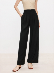Koradior | High Waist Straight Casual Pants