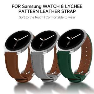 Dây Đeo Bằng Da Cổ Điển Samsung Galaxy Watch 8 Dây Đeo Nhanh Tháo Rời 44mm 40mm Phụ Kiện Dây Đeo Cổ Tay Dành Cho Nam Và Nữ