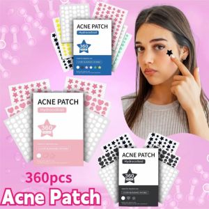 360PCS Star Pimple Patch Waterproof Colorful Cute Invisible Anti-Acne Patch Face Repair Sticker Makeup Tool