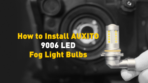 AUXITO 2PCS HB4 9006 LED 3000K Golden Yellow Fog Light Waterproof 6500K White DRL For Car Fog lamp
