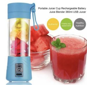 ( BISA COD ) PROMO BLENDER JUICER PORTABLE DENGAN 4 MATA PISAU / BLENDER JUS PORTABLE / BLENDER CHARGE JUICE / BLENDER BUAH / PENGHANCUR BUAH / PELUMAT BUAH JUS / BLENDER MINUMAN JUS BUAH