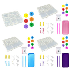 30/120Pcs Diamond Mosaic Glue Clay Set with Box Dotting Rhinestone DIY Diamond Mud Set Diamond Painting Art Tool