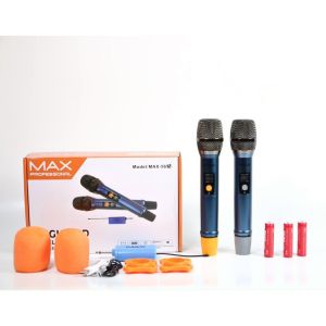 (BẢN NÂNG CẤP) Bộ 2 Micro Không Dây Đa Năng MAX 56 Thế Hệ Mới - Nâng Cấp Từ Max 39 Hát Nhạy Chống Hú Rít Thiết Kế Hiện Đại - Tích Hợp Cổng Sạc Và Sạc Pin Ngay Trên Mic Pin Sạc Dung Lượng Lớn 2500mAh Hát Hay Không Lo Hết Pin Phù hợp mọi thiết bị