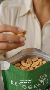 Ketogenius Kitchen Roasted Peanuts (Salted) 500g Kacang Tanah Panggang Garam - Slow Roasted Healthy Snack Natural
