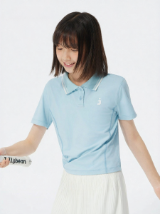 JOLLY BEAN | Short Sleeve Polo Neck Cool Feel Top