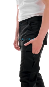 Celana Cargo Pria Casual Panjang Full Length Katun Nyaman Warna Solid