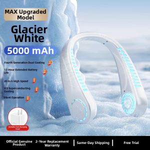 Portable Neck Fan Ultra Long Battery Life Mini Silent Cooling Neck Fan 2025 New Model NOCCLILI FS-F18 USB Rechargeable Multi-Scenario Use