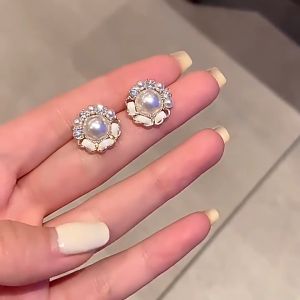 Earring S925 Silver Needle Elegant Classy Korean Style Pearl Fashion Earing Subang Telinga [Ready Stock Malaysia]