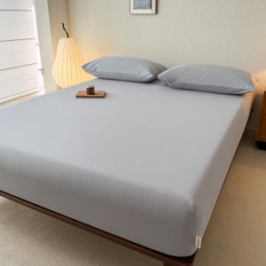 Thickened Pure Cotton Anti-Slip Bedding Cover Single Piece Summer Mattress Protector Simple Old Rough Cloth Bed Canopy