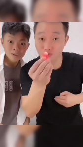 Red Light Up Thumb Tips Finger Magic Tricks with LED Light for Party Stage Illusions Magic Props
