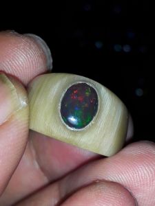 batu cincin kalimaya black opal banten asli