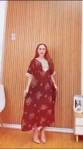 Daster Variasi Renda Arab Jumbo Motif / Dress Renda Rayon Motif Premium / LD 120cm PB 120cm Busui