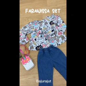 Setelan Usia 1-7 Tahun / Faranissa Set Kids / Setelan anak Perempuan