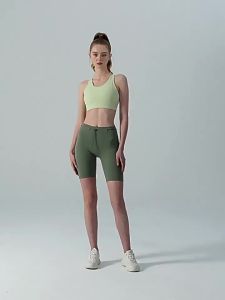 alo  Quần yoga nữ cạp co giãn cảm giác trần quần ôm năm điểm giảm eo nâng hông quần thể thao đạp xe