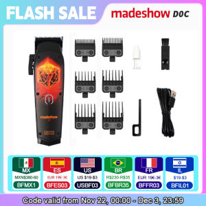 Madeshow-D0C USB Rechargeable Hair Trimmer Set Cordless Barber Clipper Customized Logo