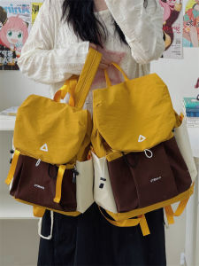 Fashionable Large Capacity Womens Backpack 2025 New Style Casual School Bag Mountain Climbing Bag Computer Bag Soft Nylon Material