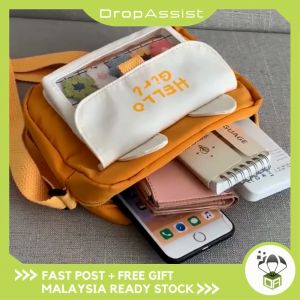 DROPASSIST 1126 Woman Korean Style Nylon Canvas Sling Handbag Shoulder Messenger Bag Wanita Beg Tangan Murah
