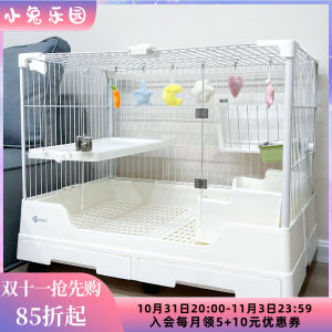 Extra Large Double Drawer Rabbit Cage Dy R81r71 Home Use Pet Rabbit Hutches Proof against Urination by Dy for Rabbit Care