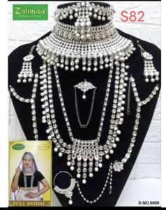 BRIDAL SET SILVER INDIA LENGKAP / KALUNG PENGANTIN BIG LENGKAP PREMIUM