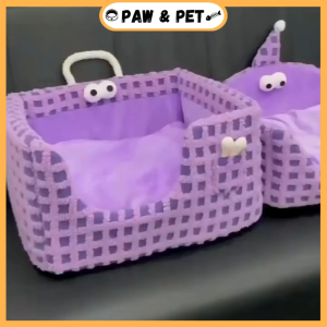Big Eyes Removable and Washable Pet Dog Nest Bed Sponge Warmth Pet Bed For Cat and Dogs