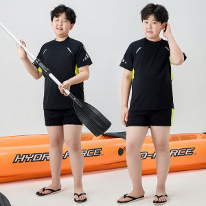 plus Size Boys Swimming Suits Separate Design for Fat Children Teenagers Boys Swimwear Briefs Sports Fitness Fans Supplies