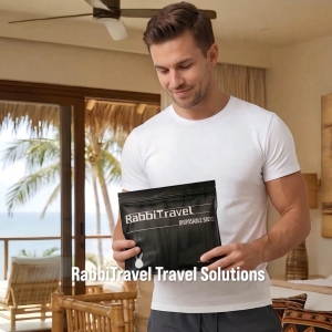 RabbiTravel Disposable Cotton Socks for Men Perfect Travel Companion Ultra-Soft Comfort Breathable & Moisture-Wicking