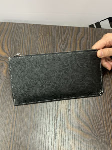 SIFULUN | Leather Wallet Slim Zipper Multiple Card Slots