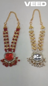 Traditional Multicolor Jarkan Mala for God Idols | Small Garland Haar for Murti Statues & Figurines | More Design Available