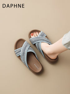Daphne | Thick-soled Slippers for Outdoor Summer Use High-end Crossed Straps
