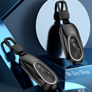 เคสรีโมทรถ โลหะอลูมินัมอัลลอย All New Mercedes-Benz 2022 C 220 d แบบ 2 ชั้น (Double-Layer Metal Aluminum Alloy Key Cover with transparent push button Guard 360) Key Sets Model Mercedes-Benz w206 c220d S-Class 500L480 S450L 400L