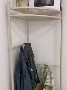 Corner Wardrobe Stand Multi-functional Dirty Clothes Basket Clothes Hanger