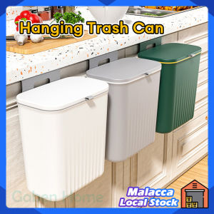 9L/12L Hanging Trash Can Wall Mounted Rubbish Bin Kitchen Bathroom Garbage Basket with Lid Hanging Dustbin Rubbish Bin