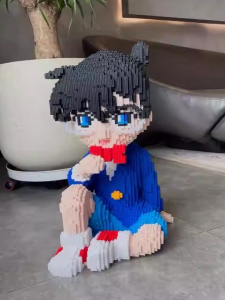 Solving Mystery with Conan 3D Puzzle Building Blocks Toy Handmade Detective Conan Model Toy Gift for Boys And Girls Children