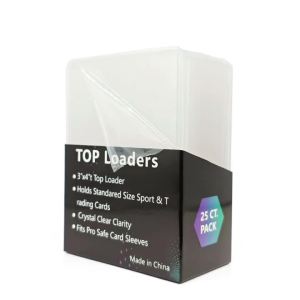 25PCS/BOX 35Pt TOP LOADER Business Card Protection Holder Set 3X4 Inch for Transparent Comic Hard Cardholder