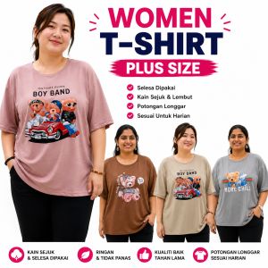 WOMEN T-SHIRT FREE SIZE OFFER HARGA MURAH